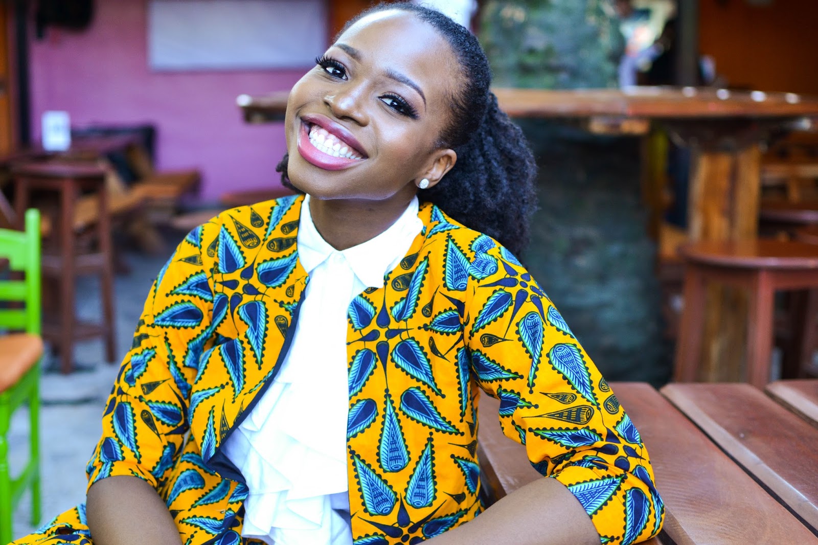 A Yellow Ankara Skirt Jacket Set Tuke s Quest